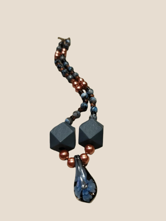 Blue Tone Necklace - UncommonObjects-Handmade