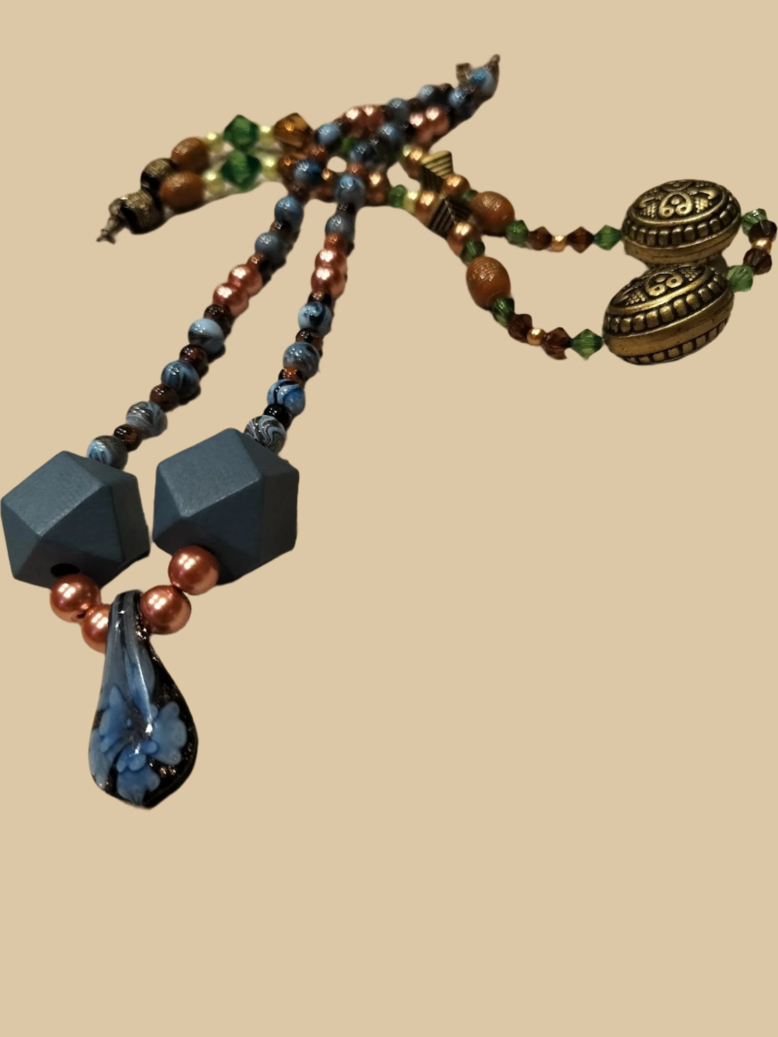 Blue Tone Necklace - UncommonObjects-Handmade