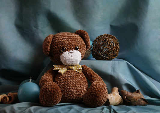 Brown Bow Bear