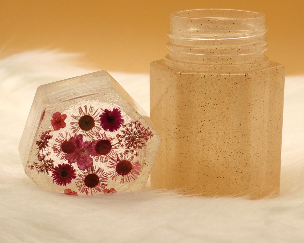Champagne Bubble Floral Twist-top Jar - UncommonObjects-Handmade