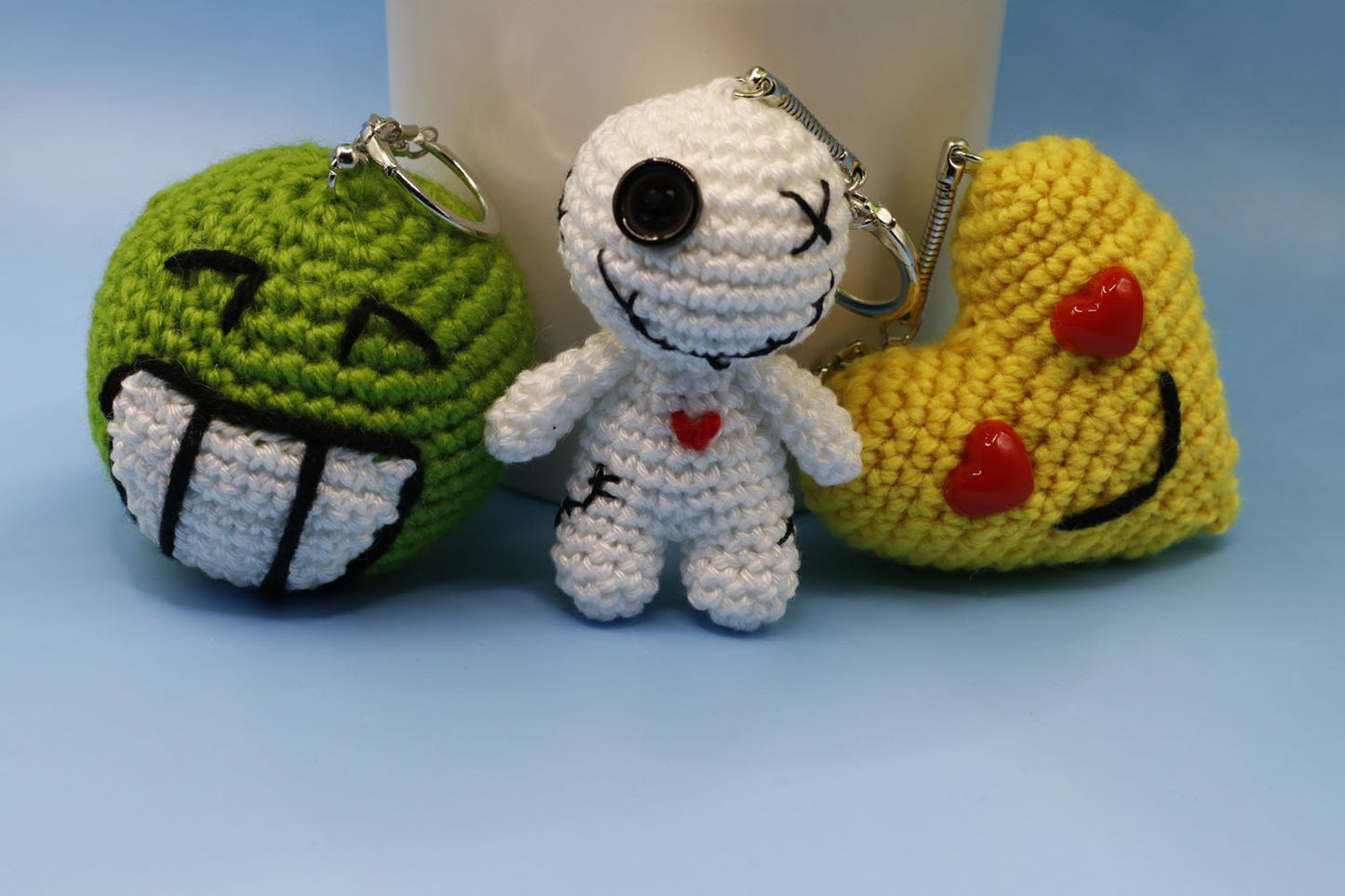 Porte-clés Green Giggle Crochet Buddy